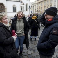 Možemovci dočekali jutro na Markovu trgu
