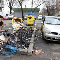 Požar na kontejnerima u Sopotu