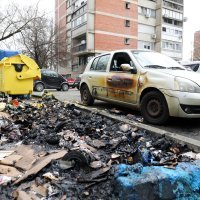 Požar na kontejnerima u Sopotu