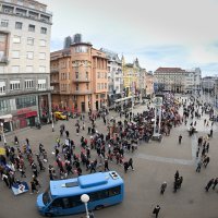 Prosvjednici krenuli na Markov trg