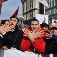 Prosvjed Albanaca u Makedoniji