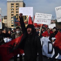 Prosvjed Albanaca u Makedoniji