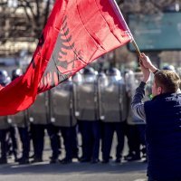 Prosvjed Albanaca u Makedoniji