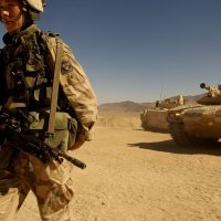 Švedski CV90 u pustinjskim uvjetima Afganistana