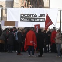 Prosvjed na Markovu trgu