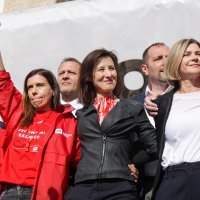 Čelnici stranaka koje su organizirale prosvjed