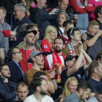 Navijači na utakmici Maribor - Liverpool