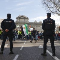 Prosvjedi poljoprivrednika u središtu Madrida, Španjolska
