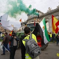 Prosvjedi poljoprivrednika u središtu Madrida, Španjolska