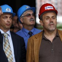 Milan Bandić obilazi gradilište Arene Zagreb u srpnju 2008.