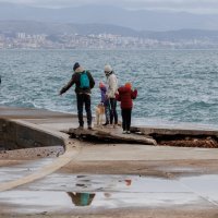 Opatija: Olujno jugo i valovi razbili betonski dio kupališta
