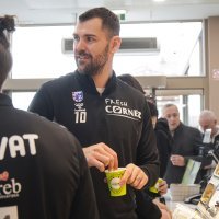 Rukometaši Zagreba družili se s navijačima uoči utakmice s PSG-om