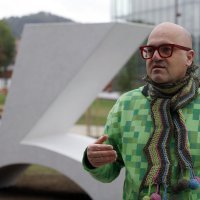 Spomenik izbrisanima ispred Centra Rog u Ljubljani