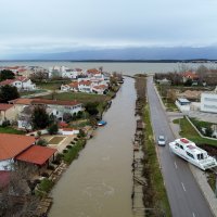 Poplavljeni Nin iz zraka
