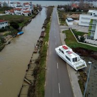 Poplavljeni Nin iz zraka