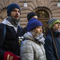 Greta Thunberg ispred švedskog parlamenta