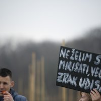 Prosvjed protiv kompostane u Zagrebu