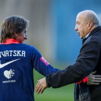 Velimir Zajec na treningu reprezentacije