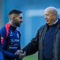 Velimir Zajec na treningu reprezentacije