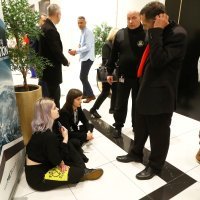 Prosvjednici na Plinarskom forumu