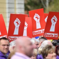 Prosvjed Dosta je! u Varaždinu