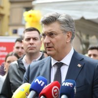 Andrej Plenković na Cvjetnom trgu