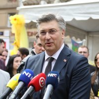 Andrej Plenković na Cvjetnom trgu