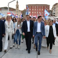 Predizborni skup HDZ-a u Splitu