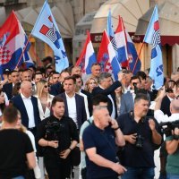 Predizborni skup HDZ-a u Splitu