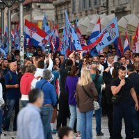 Predizborni skup HDZ-a u Splitu