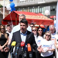 Grmoja i Raspudić održali konferenciju za medije stranke Most