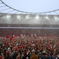 Slavlje na BayAreni nakon osiguranog naslova prvaka