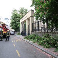 Vatrogasci uklanjaju posljedice nevremena u Gajevoj ulici