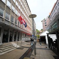 Zagreb: Priprema stožera koalicije Rijeke pravde za doček prvih izbornih rezultata