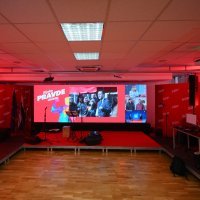 Zagreb: Priprema stožera koalicije Rijeke pravde za doček prvih izbornih rezultata