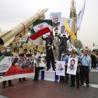 Kejbar Šekan kao dio izložbe povodom Dana Iranske revolucionarne garde