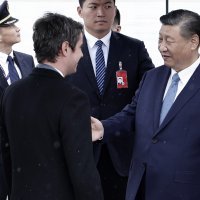 Xi Jinping i Gabriel Attal