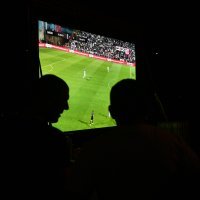 Bakljada Dinamovih navijača pod zapadnom tribinom