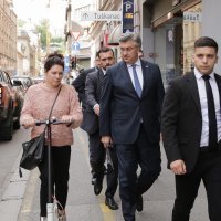 Dolazak čelnika HDZ-a na sjednicu šireg predsjedništva HDZ-a