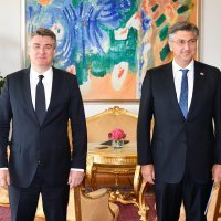 Zoran Milanović i Andrej Plenković 2020.