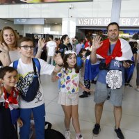 Doček Baby Lasagne na aerodromu