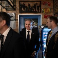 Antony Blinken i Dmitro Kuleba u pizzeriji Veterano