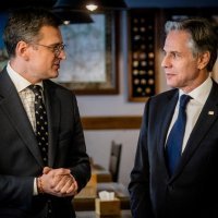 Antony Blinken i Dmitro Kuleba u pizzeriji Veterano