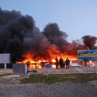 Požar u marini u Medulinu