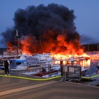 Požar u marini u Medulinu