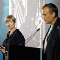 Jenny Erpenbeck i Michael Hoffmann na dodjeli nagrade Booker