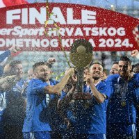 Dinamo slavlje nakon osvojenog Kupa 22.5.2024.