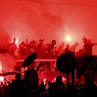 Nogometasi Dinama u otvorenom busu krenuli prema Trgu na proslavu naslova prvaka