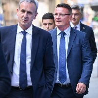 Zagreb: Dolazak članova HDZ-a na sjednicu Šireg predsjedništva stranke