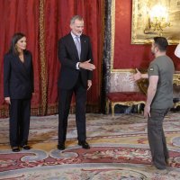 Španjolski kraljevski par i ukrajinski predsjednik, Volodomir Zelenski